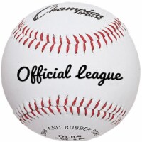Champion Sports OLBS 3 in. Syntex Leather Official League Baseball, White & Red - Pack of 12