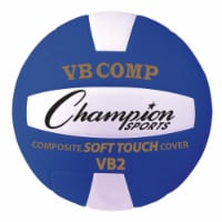 Champion Sports VB2BL 8.25 in. VB Pro Comp Series Volleyball, Blue & White