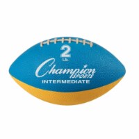 Champion Sports WF22 2 lbs Intermediate Size Football Trainer, Blue & Yellow