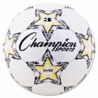 Viper Soccer Ball Size 3 7 1/4 - 7 1/2  Dia. White | Total Quantity: 1
