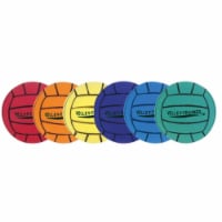 Champion Sports FVBSET Ultra Foam Volleyball Set, Multicolor - Set of 6