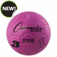 Champion Sports EX3PK 7.25 in. Extreme Series Size 3 Soccer Ball, Pink