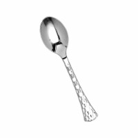 Shiny Silver Glamour Cutlery Disposable Plastic Spoons (600 Spoons)