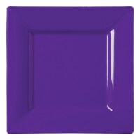 6.5  Grape Purple Square Plastic Cake Plates (120 Plates)