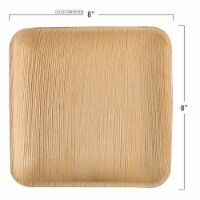 8  Square Palm Leaf Eco Friendly Disposable Buffet Plates (100 Plates)