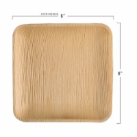 6  Square Palm Leaf Eco Friendly Disposable Appetizer/Salad Plates (100 Plates)
