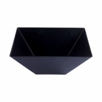 3 qt. Black Square Plastic Serving Bowls (24 Bowls)
