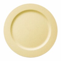 7.5  Matte Bright Yellow Round Disposable Plastic Appetizer/Salad Plates (120 Plates)