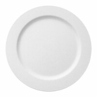 7.5  Matte Milk White Round Disposable Plastic Appetizer/Salad Plates (120 Plates)