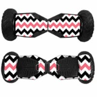 MightySkins SWT6-Black Pink Chevron Skin for Swagtron T6 Off-Road Hoverboard - Black Pink Che