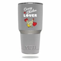 MightySkins YERAM30-Crazy Chicken Lover Skin for Yeti 30 oz Tumbler - Crazy Chicken Lover