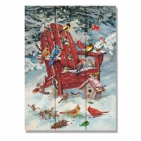 Day Dream GGBWC1115 11 x 15 in. Giordanos Birds on Winter Chair Wall Art