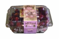 Paulk Vineyards Fresh Muscadine Black Grapes in Clamshell Perspective: Main