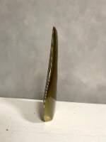 Gold Gilded Stainless Steel 6 x 10 Slender Vase