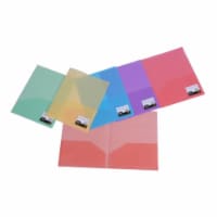 Filexec Poly Two Pocket Folder&#44; Assorted Colors&#44; 12 Pack