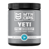 MTN OPS® Yeti™ Blue Raspberry Pre-Workout Powder Perspective: Main