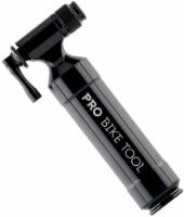 PRO BIKE TOOL CO2 Inflator with Cartridge Storage Canister - Quick, Easy & Safe - Black