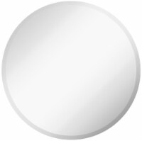 Hamilton Hills 30  Round Mirror | Polished Glass Frameless, Lightweight Wall Mount