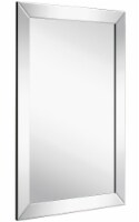 Hamilton Hills 20x30  Rectangular Polished Silver Framed Mirror