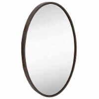 Hamilton Hills 24x36  Wenge Oval Mirror | Large Premium Wooden Mirror