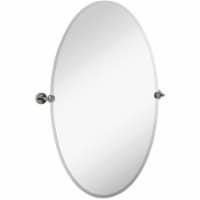 Hamilton Hills 24  x 36  Oval Pivot Wall Mirror Polished Chrome