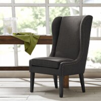 Gracie Mills Captains Dining Chair Charcoal