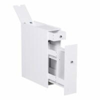 HOMCOM Bathroom Floor Organizer Freestanding Space-saving Narrow Storage Cabinet