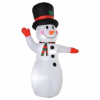 8' Christmas Inflatable Snowman w/ LED Lights Blow up Holiday Yard Decorations