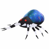 5ft L Inflatable Halloween Multicolor Spider Anchored Outdoor Display w/ LEDs