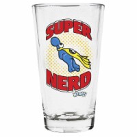 Imaginarium Goods Clear pint glass, Super Nerd