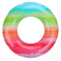 Game Swim Ring Pool Float - Rainbow Perspective: Main