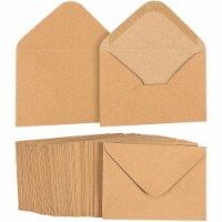 100-Count A1 Kraft Paper Invitation Envelopes for Wedding, Party, 3 5/8 x 5 1/8