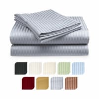 4-Piece Ultra Soft 1800 Series Bamboo Bed Sheet Set in 9 Colors Gray King