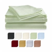 4-Piece Ultra Soft 1800 Series Bamboo Bed Sheet Set in 9 Colors Sage King