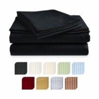 4-Piece Ultra Soft 1800 Series Bamboo Bed Sheet Set in 9 Colors Black King