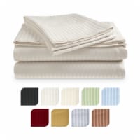 4-Piece Ultra Soft 1800 Series Bamboo Bed Sheet Set in 9 Colors Beige King
