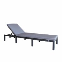 Baner Garden CH33 Adjustable Outdoor Chaise Lounge Chair Recliner Patio Furniture with Cushio