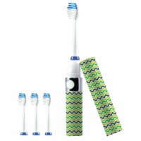 Pursonic S53GH Portable Sonic Toothbrush with 3 Brush Heads