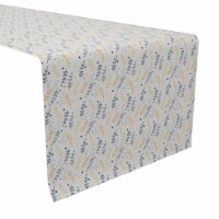 Table Runner, 100% Cotton, 16x72 , Blue and Yellow Branches