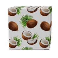 Napkin Set of 4, 100% Cotton, 20x20 , Coconut Paradise