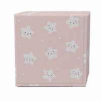 Napkin Set of 4, 100% Cotton, 20x20 , Happy Stars Pink