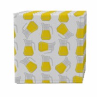Napkin Set of 4, 100% Cotton, 20x20 , Lemonade Pitchers
