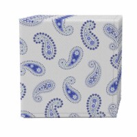 Napkin Set of 4, 100% Cotton, 20x20 , Modern Blue Paisley