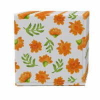 Napkin Set of 4, 100% Cotton, 20x20 , Orange Marigolds