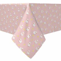 Rectangular Tablecloth, 100% Cotton, 60x120 , Over the Moon Sheep Pink