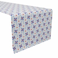 Table Runner, 100% Cotton, 16x72 , Patriotic Pinwheels