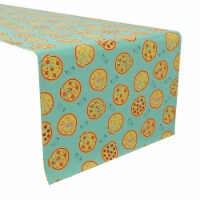 Table Runner, 100% Cotton, 16x72 , Pizza Pie Design