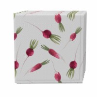Napkin Set of 4, 100% Cotton, 20x20 , Radish Garden