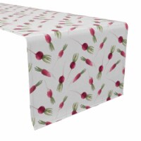 Table Runner, 100% Cotton, 16x90 , Radish Garden