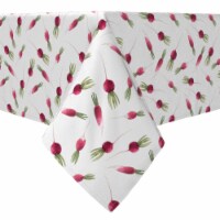 Rectangular Tablecloth, 100% Cotton, 60x84 , Radish Garden